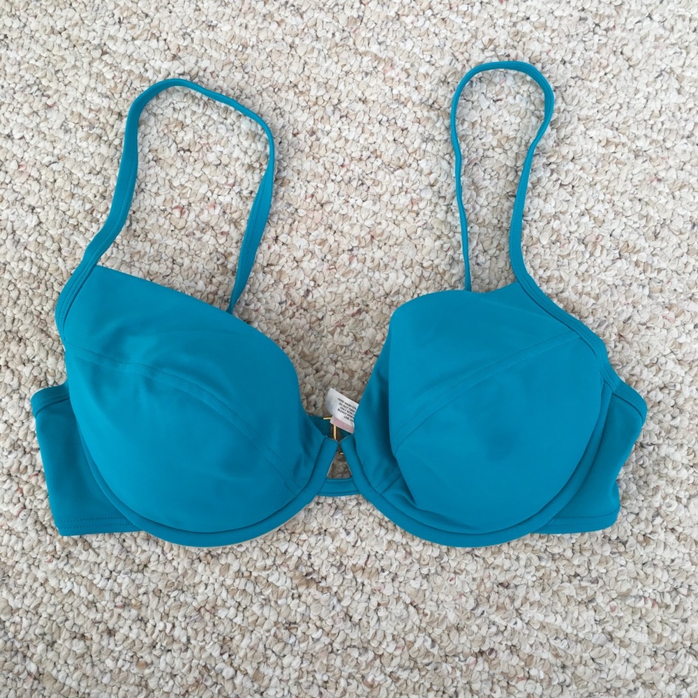 Victoria’s Secret 36D Adjustable Turquoise Swim Top